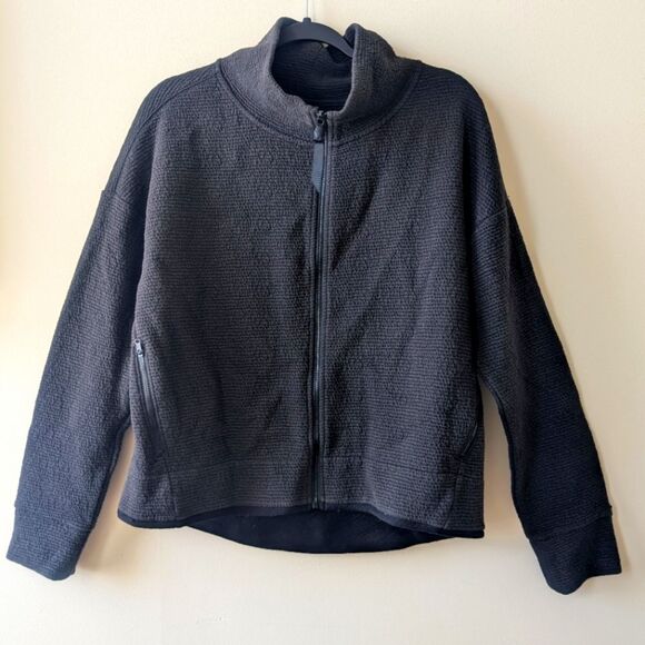 CALIA Women's Bubble Cloud Zip Up Jacket Pure Black Size Large - Picture 3 of 7